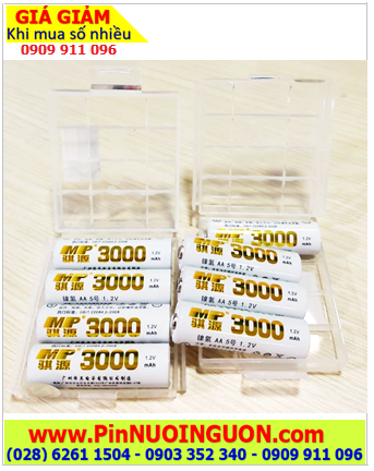 Pin Micro _Pin Karaoke _Pin Micro Karaoke Pin tiểu sạc AA 1.2v MP HR6 (dung lượng AA3000mAh 1.2v) (14mmx50mm) chính hãng _Hộp 4viên